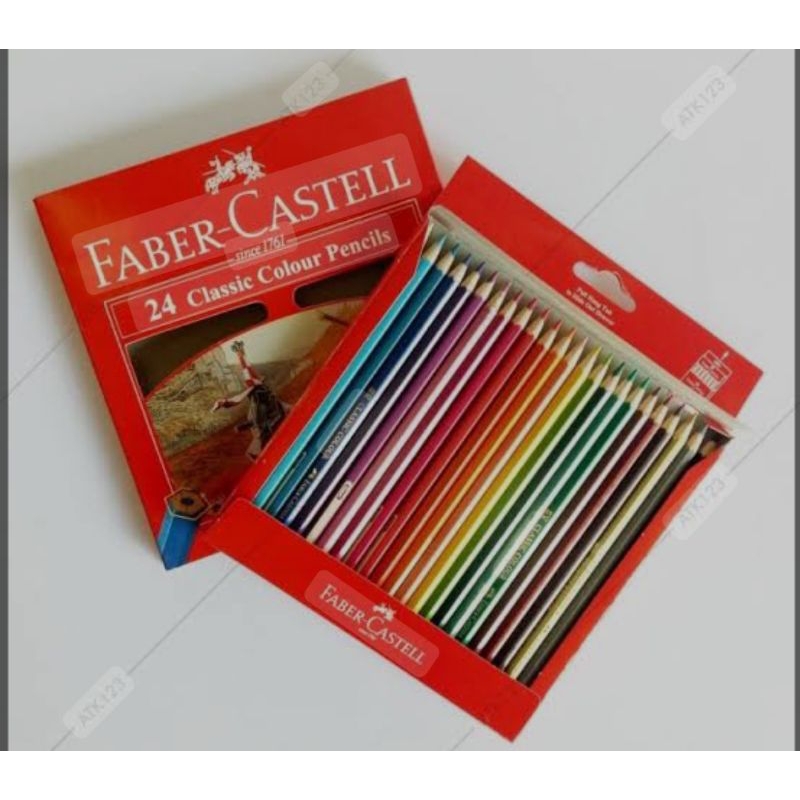 

pensil warna 24 warna Faber-Castell