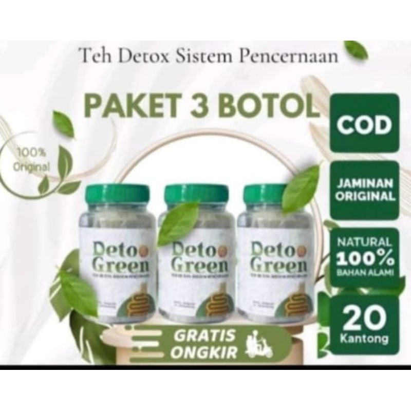 

EKSTRA PROMO PAKET HEMAT 3 BOTOL DETO GREEN TEH RAMUAN DETOX PEMBERSIH USUS & LAMBUNG,PELANCAR BAB,HAID & PENURUN BERAT BADAN