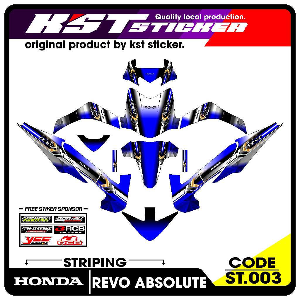Decal Full body Revo Absolute - Full Body Decal Honda Revo Absolute. ST.003