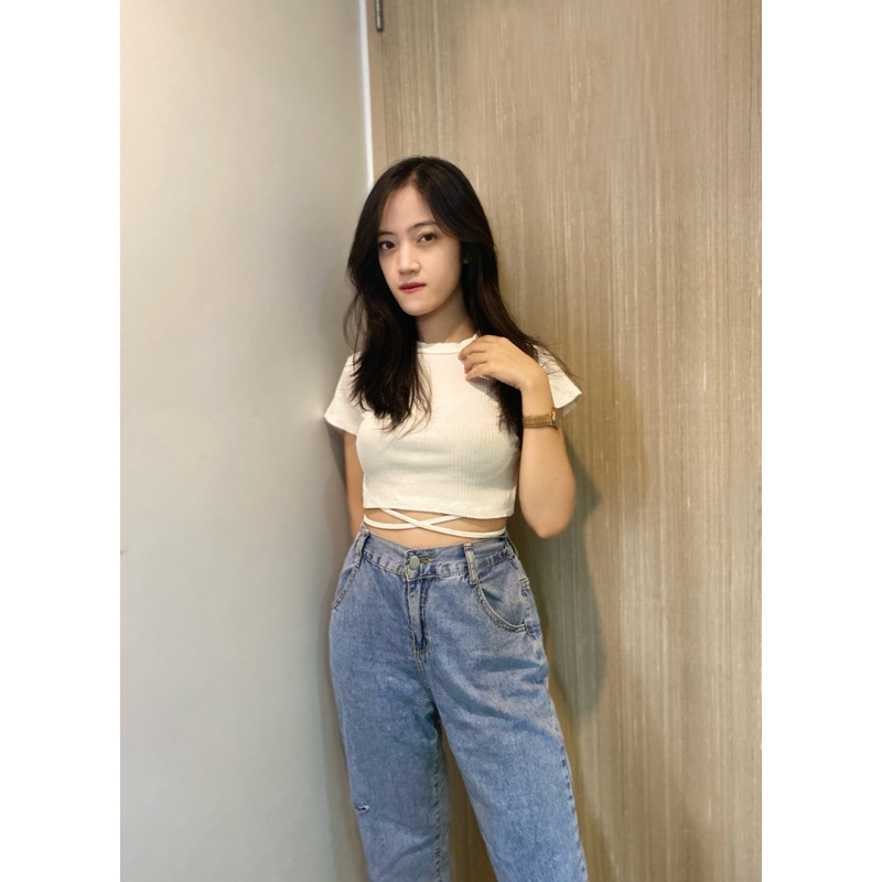 JESSTUFFS - Crop Top Tali Silang