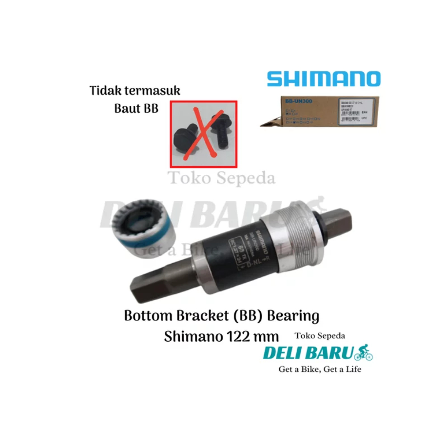 Shimano BB Bottom Bracket 122 Bearing sepeda MTB federal lipat minion