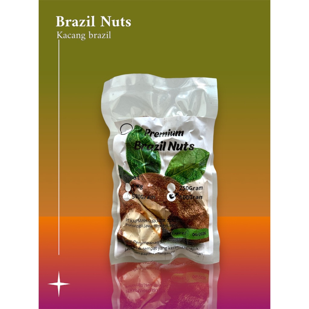 

Brazil Nuts Raw 100Gr/ Kacang Brazil Mentah 100Gr