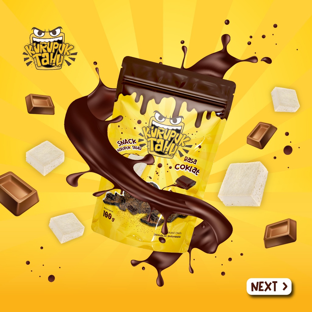 

Snack cemilan kerupuk cokelat manis Kurupuk Tahu asli Bandung 100 gr (Per Pcs)