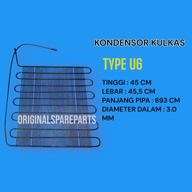 KONDENSOR KULKAS 6U / KONDENSOR KULKAS U6