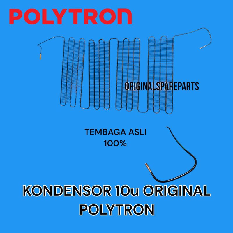 KONDENSOR KULKAS SHOWCASE 10U ORIGINAL POLYTRON BISA DITEKUK / KONDENSOR KULKAS SHOWCASE U10 ORIGINA