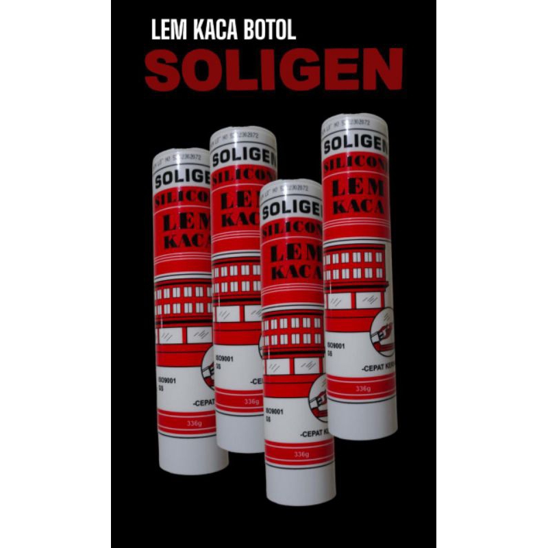 Lem kaca botol / lem kaca tembak/ lem akuarium soligen White/Clear/Black, barang ori, kualitas terba