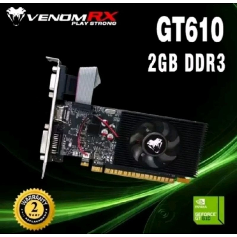 VENOMRX VGA Nvidia GT 610 2GB DDR3 / VGA Nvidia Murah Venom GT 610 2GB DDR3