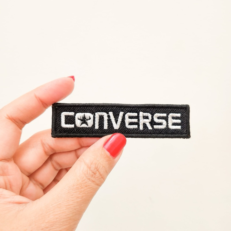 PATCH BORDIR FASHION SHOES / BADGE BORDIR -CONVERSE- STAR / IRON & SEW PATCH