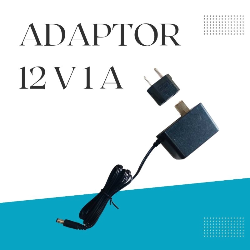 Adaptor 12v 1A Original Bekas sudah termasuk steker