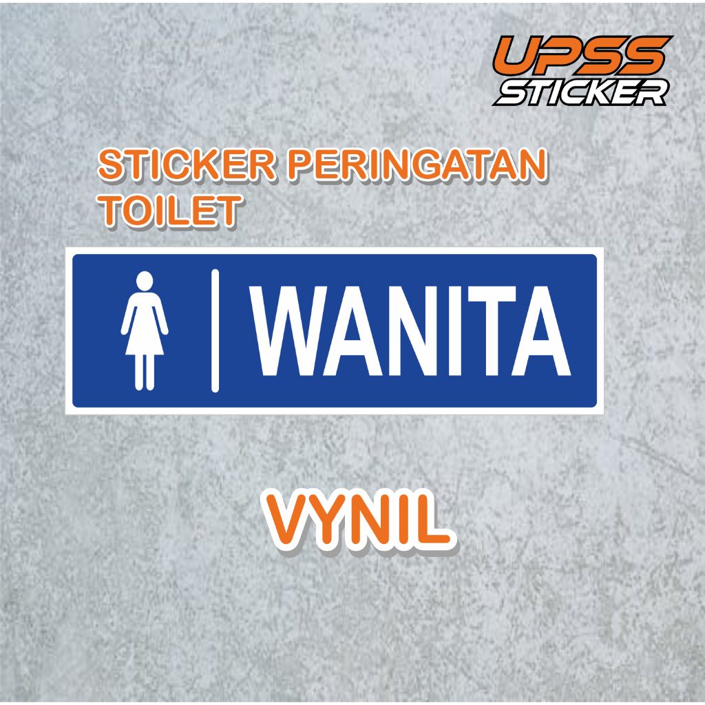 

STICKER RAMBU / PERINGATAN TOILET WANITA