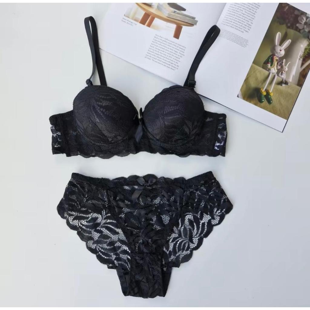 BH SET SETELAN BH BUSA TEBAL BRUKAT KAWAT WANITA UKURAN 36 - 42