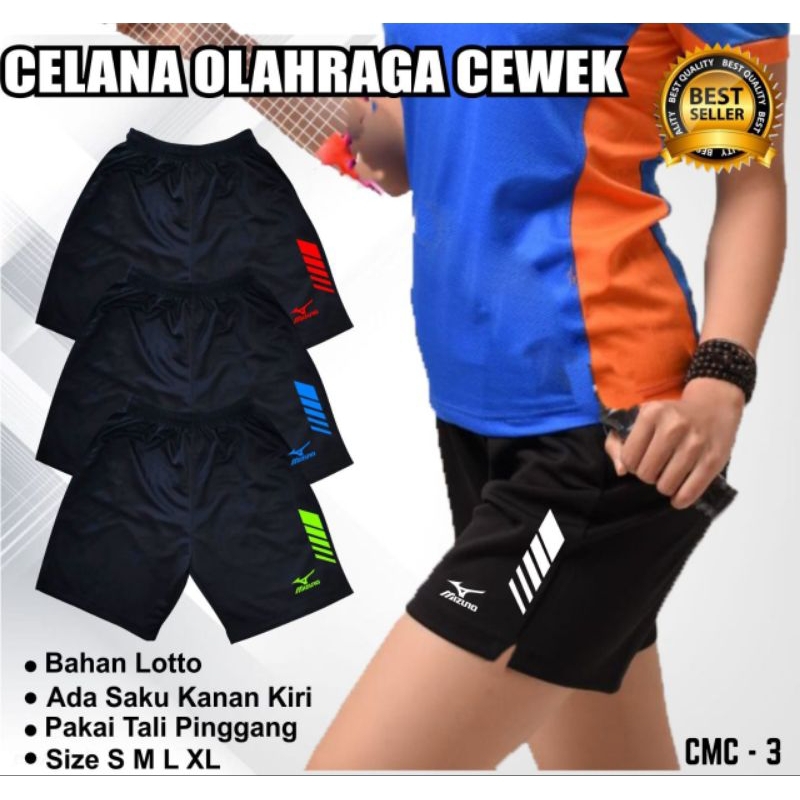 Celana voli mizun celana pendek olahraga outdoor celana wanita voli