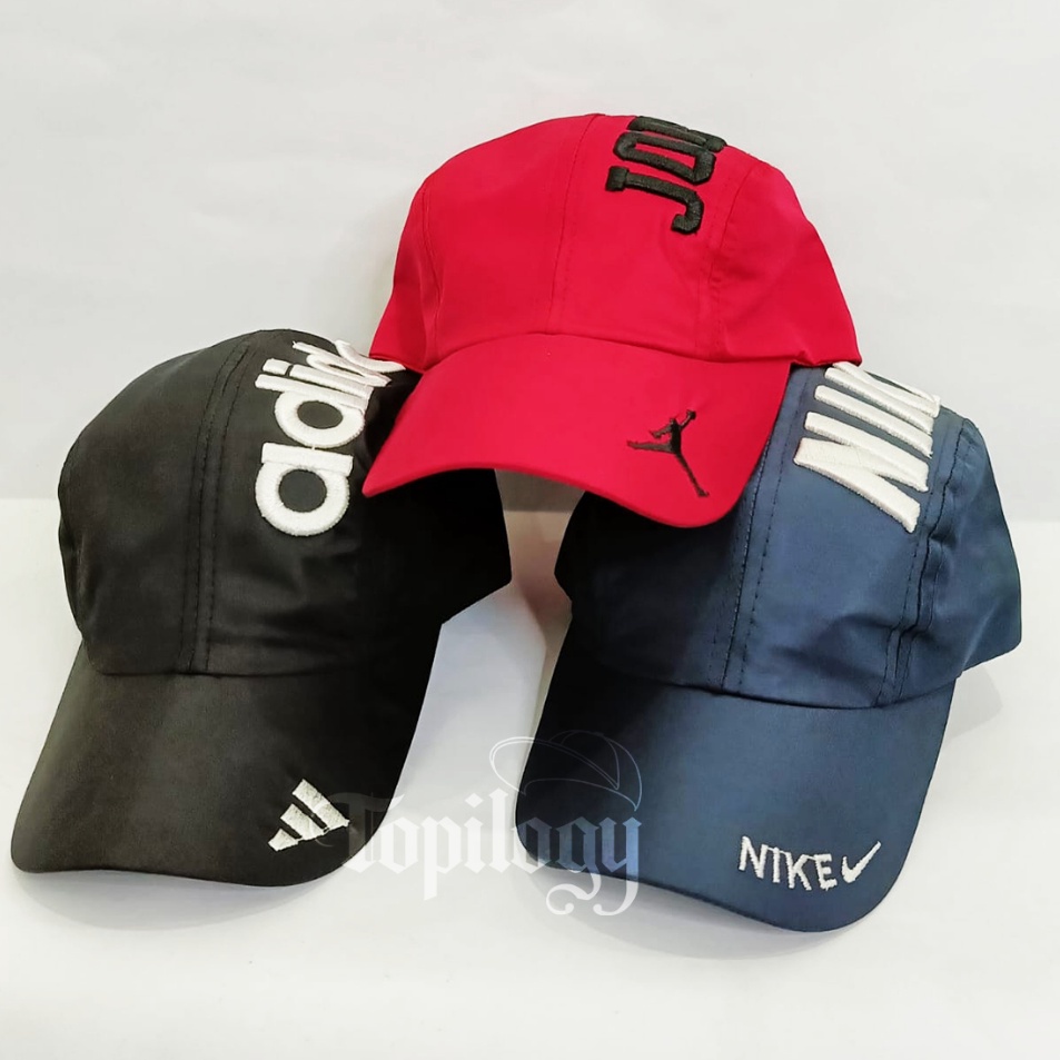 Get Product  AMPERA BORDIR TOPI SPORT PREMIUM BAHAN PARASUT OLAHRAGA PRIA WANITA BASEBALL RUNNING JO