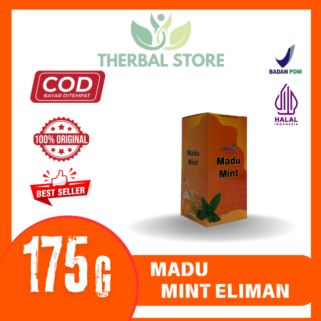 

Madu Mint ELIMAN madu batuk madu rasa mint kemasan baru