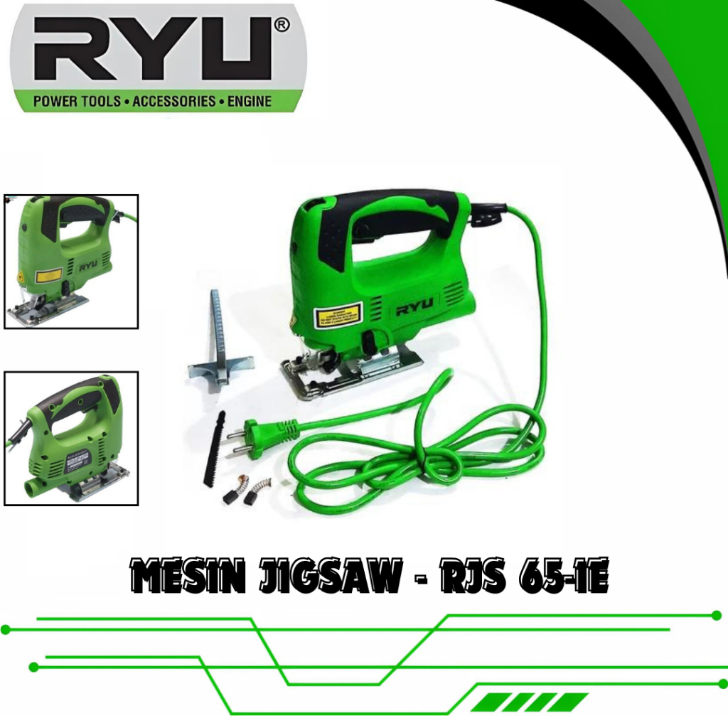 RYU Mesin Jigsaw Mesin Gergaji Potong Triplek Kayu Ryu RJS 65-1E / Mesin Gergaji Triplek Jigsaw Kayu