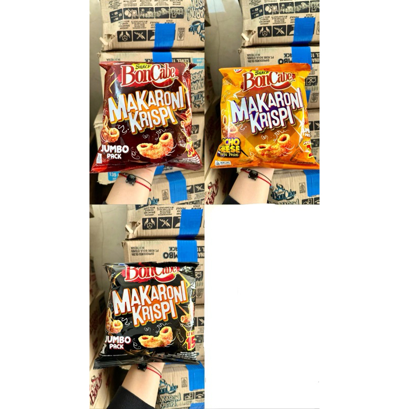 

Boncabe Makaroni Crispy Jumbo 135gr (Kartonan isi 16)