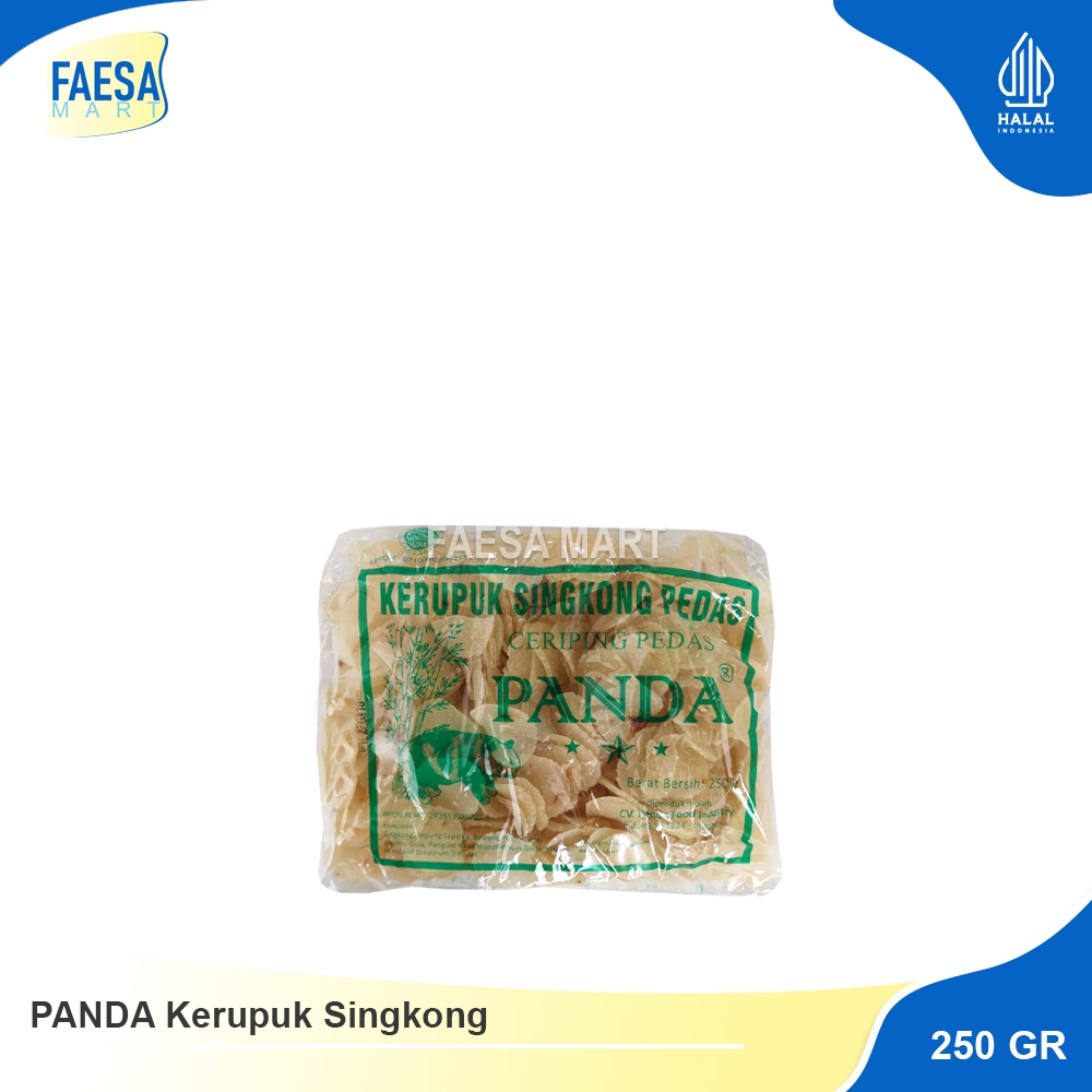 

KERUPUK/CERIPING Singkong Cap Panda 250gr