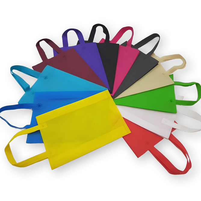 

Tas Goodie Bag Souvenir Tebal Kain Spunbond Tali Lusinan 12 pcs Ukuran Jumbo Besar 28x22x10