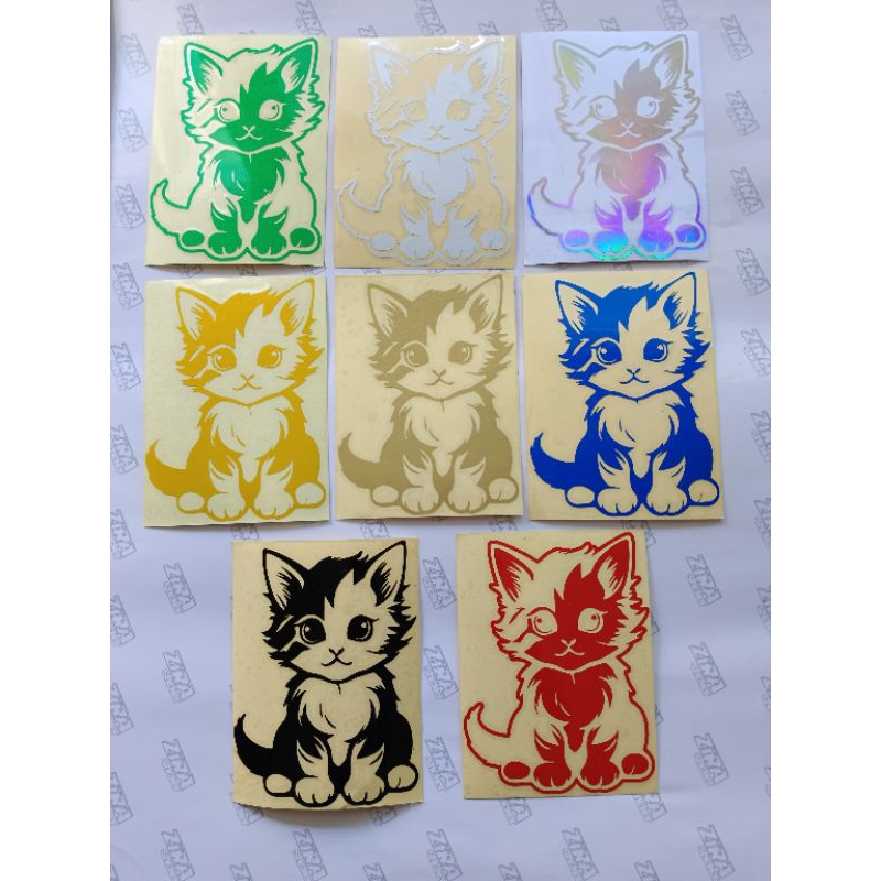 stiker kucing cat lucu cutting sticker motor