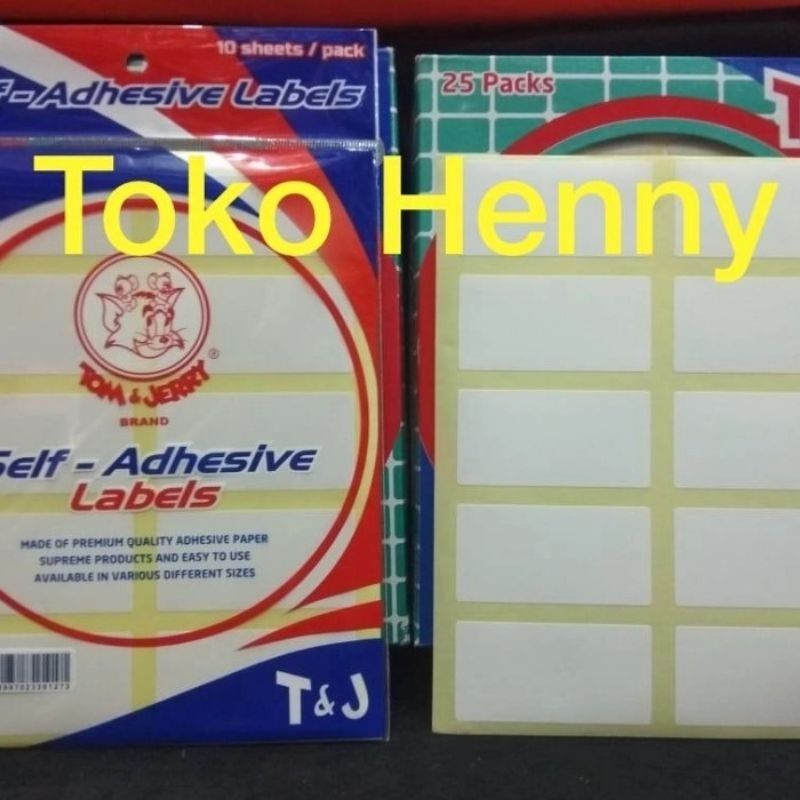 

LABEL TOM & JERRY 127.....1 pak isi 10 Lembar