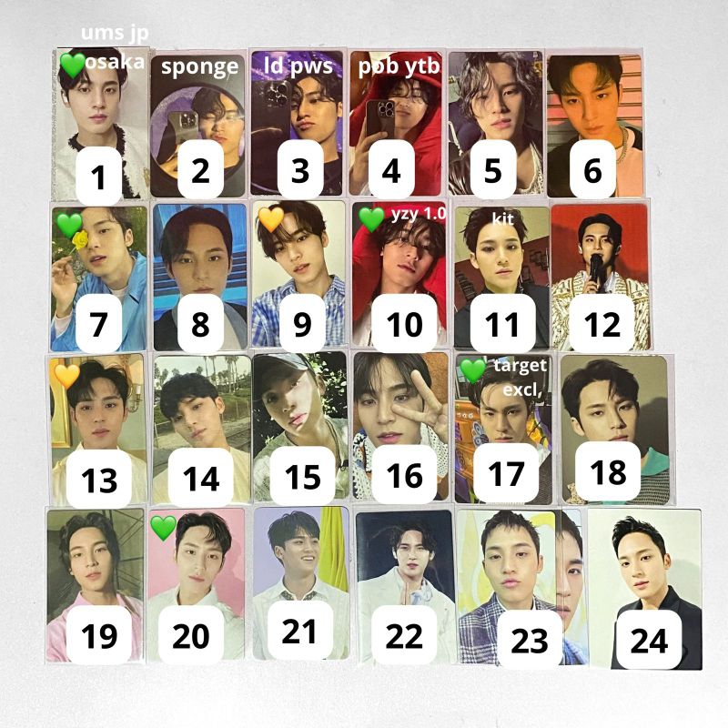 

WTS PHOTOCARD OFFICIAL AAB SEVENTEEN