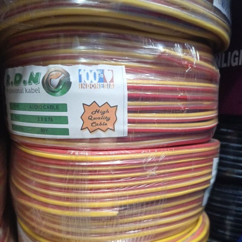 Kabel serabut isi 2 2x0,75 panjang 40M