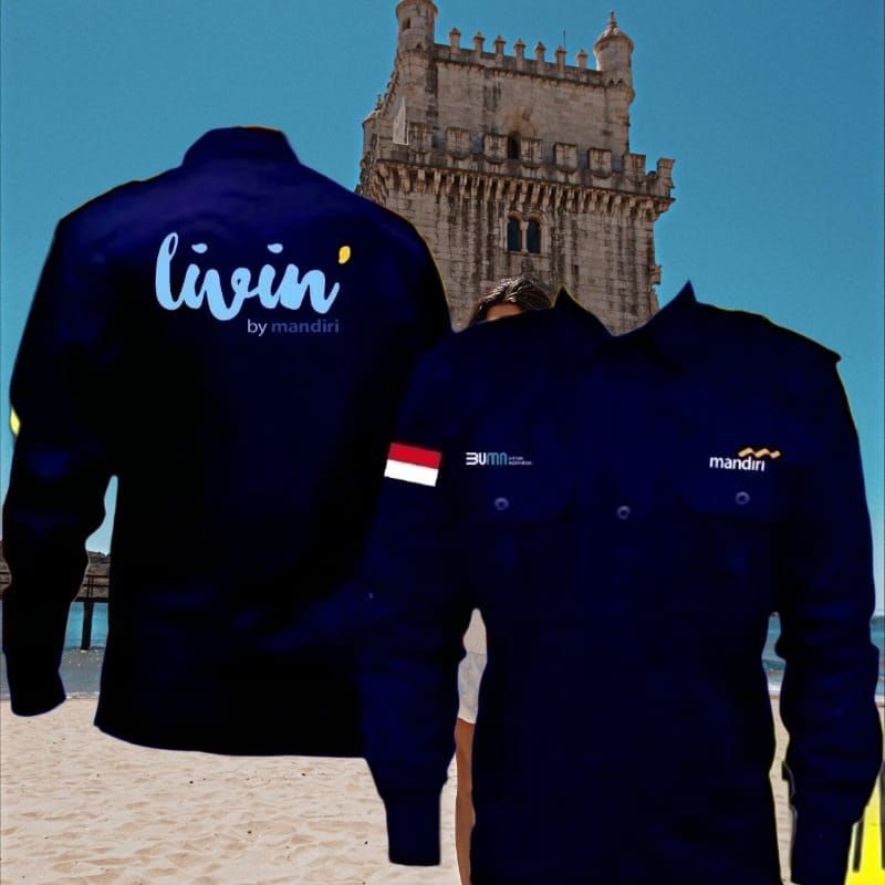 kemeja BUMN mandiri Livin pdh BUMN mandiri Livin seragam bumn mandiri Livin pdl BUMN mandiri Livin k