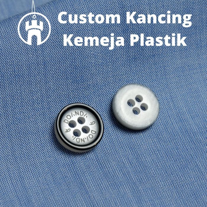 CUSTOM KANCING KEMEJA - KANCING POLYESTER CUSTOM - KANCING PLASTIK - MINIMAL 700GROSS