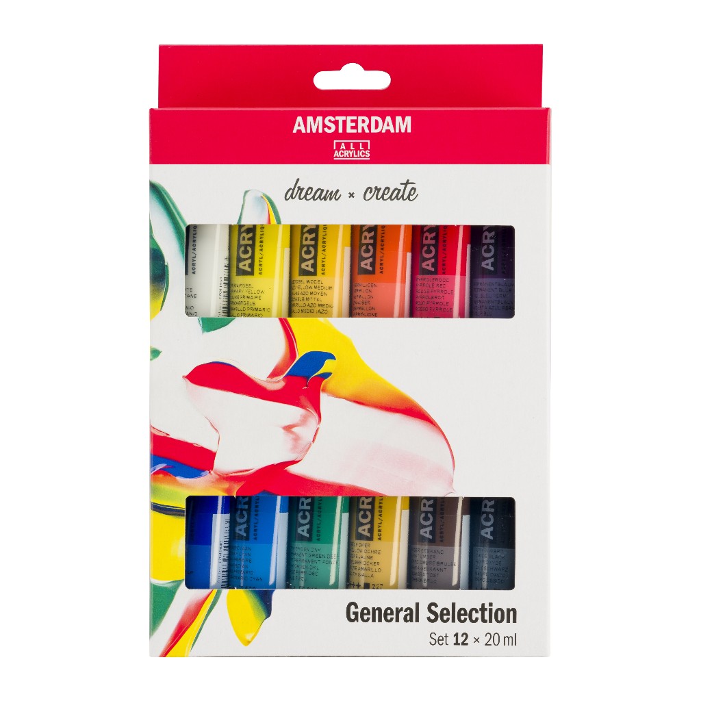 

TALENS Amsterdam Acrylics 12x20ml General Selection Set