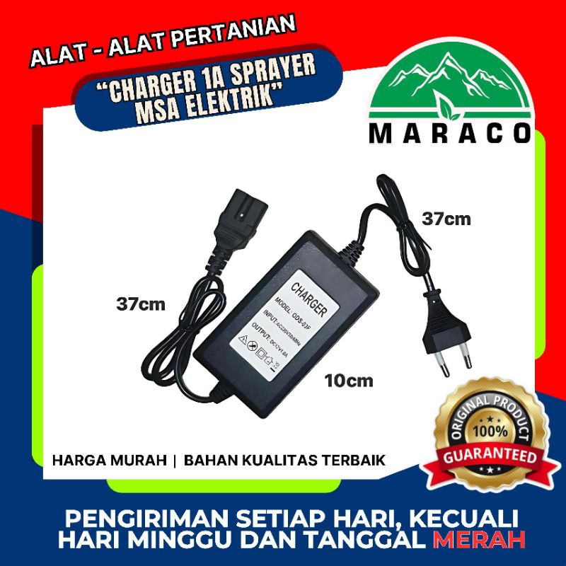 CHARGER 1A SPRAYER MSA ELEKTRIK { Charger sprayer elektrik }