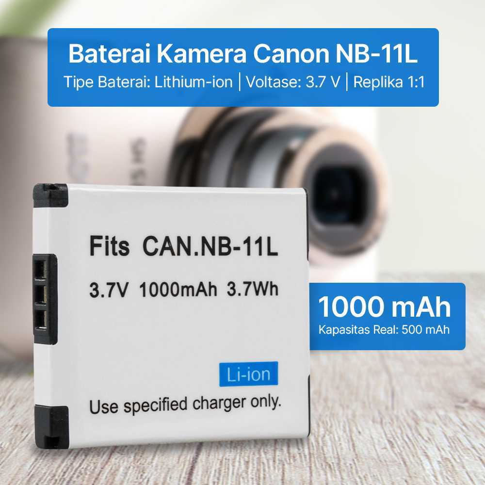 T2T Baterai Kamera Camera Canon NB-11L 1000mAh (Replika 1:1) RBU