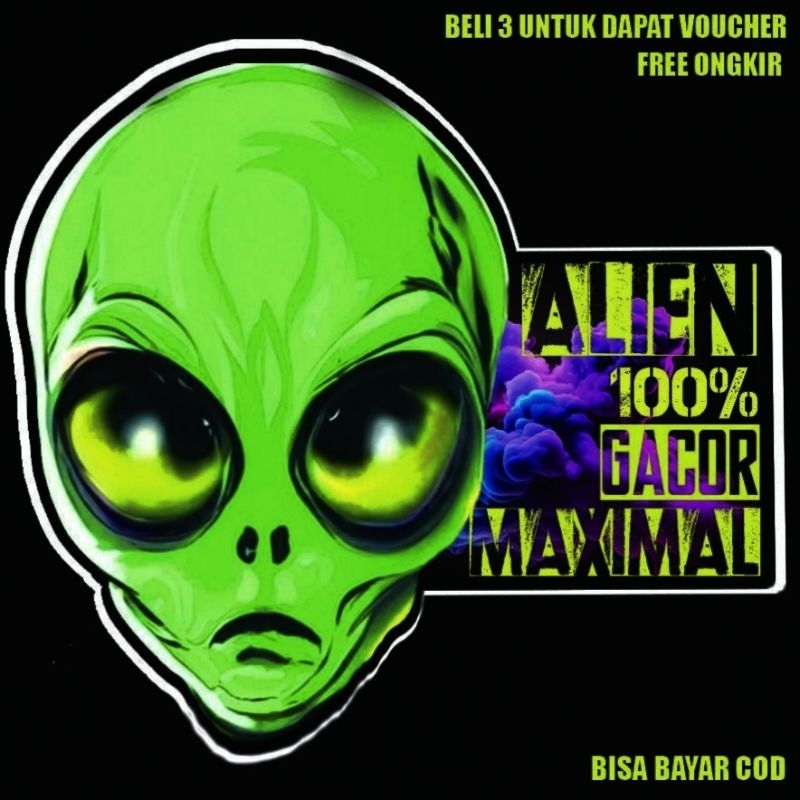 

Stiker Desain Alien 2pcs