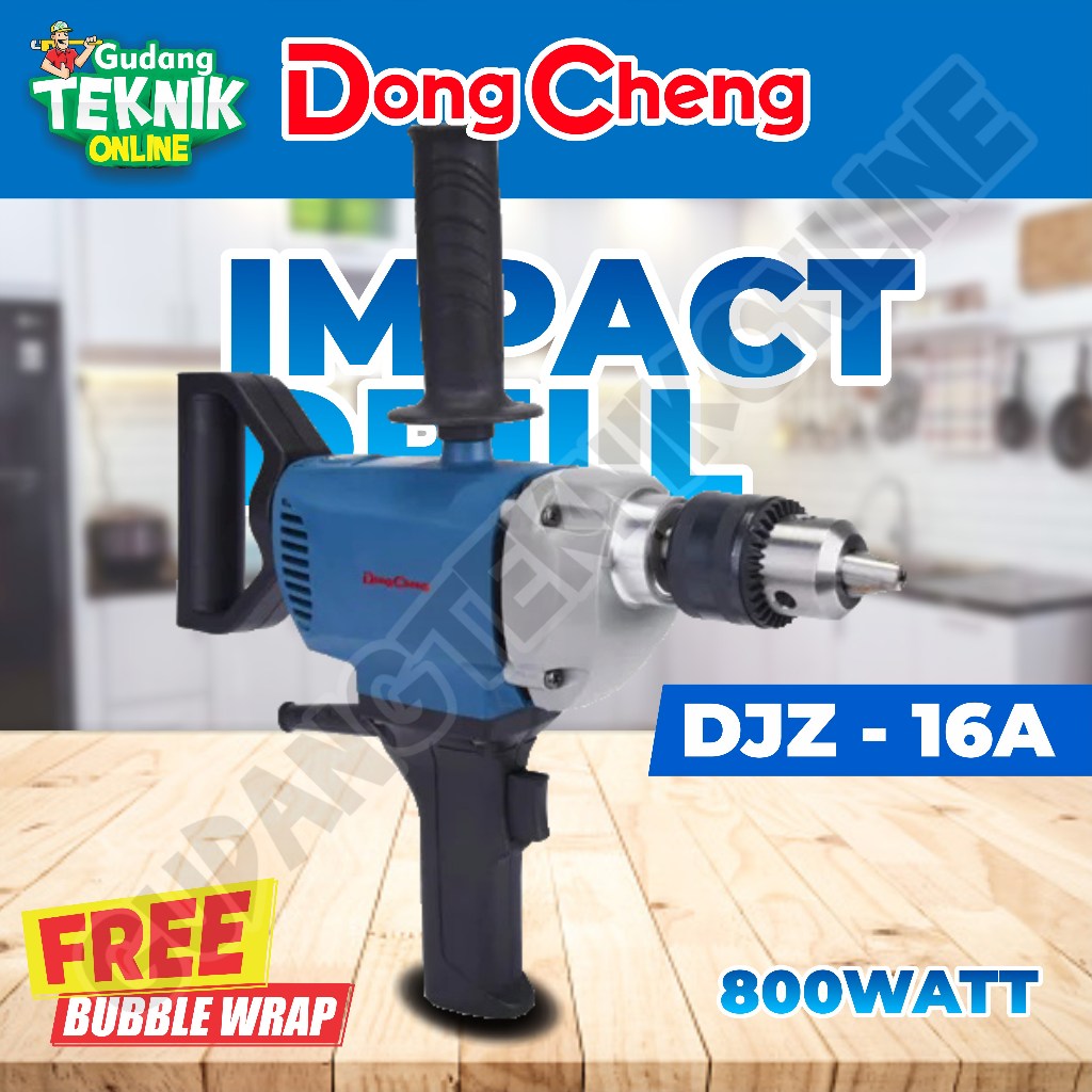 Mesin Bor Tangan 16mm DONGCHENG DJZ16A / Mesin Bor Listrik Besi Baja Kayu 16 mm Electric Drill DJZ-1