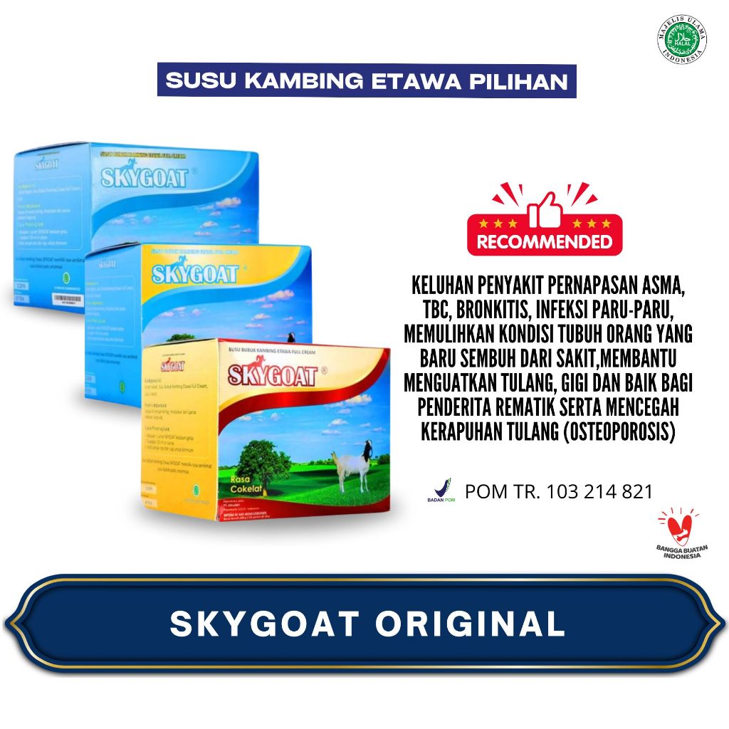 

SKYGOAT / SKY GOAT Premium Susu Kambing Etawa Original - Vanilla BPOM