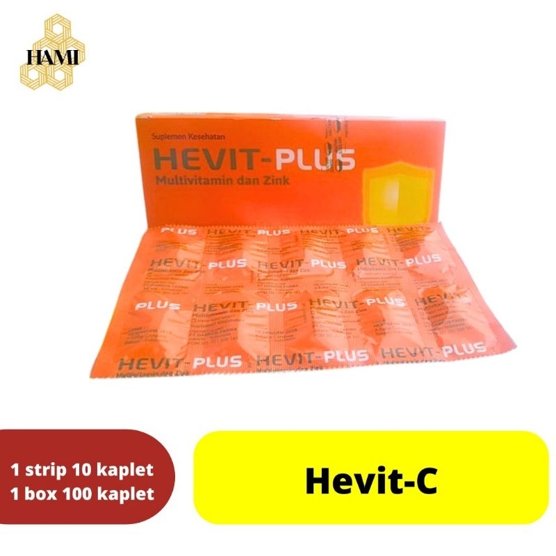 Hevit Plus Kaplet box 100 Kaplet - Multivitamin dan Zinc