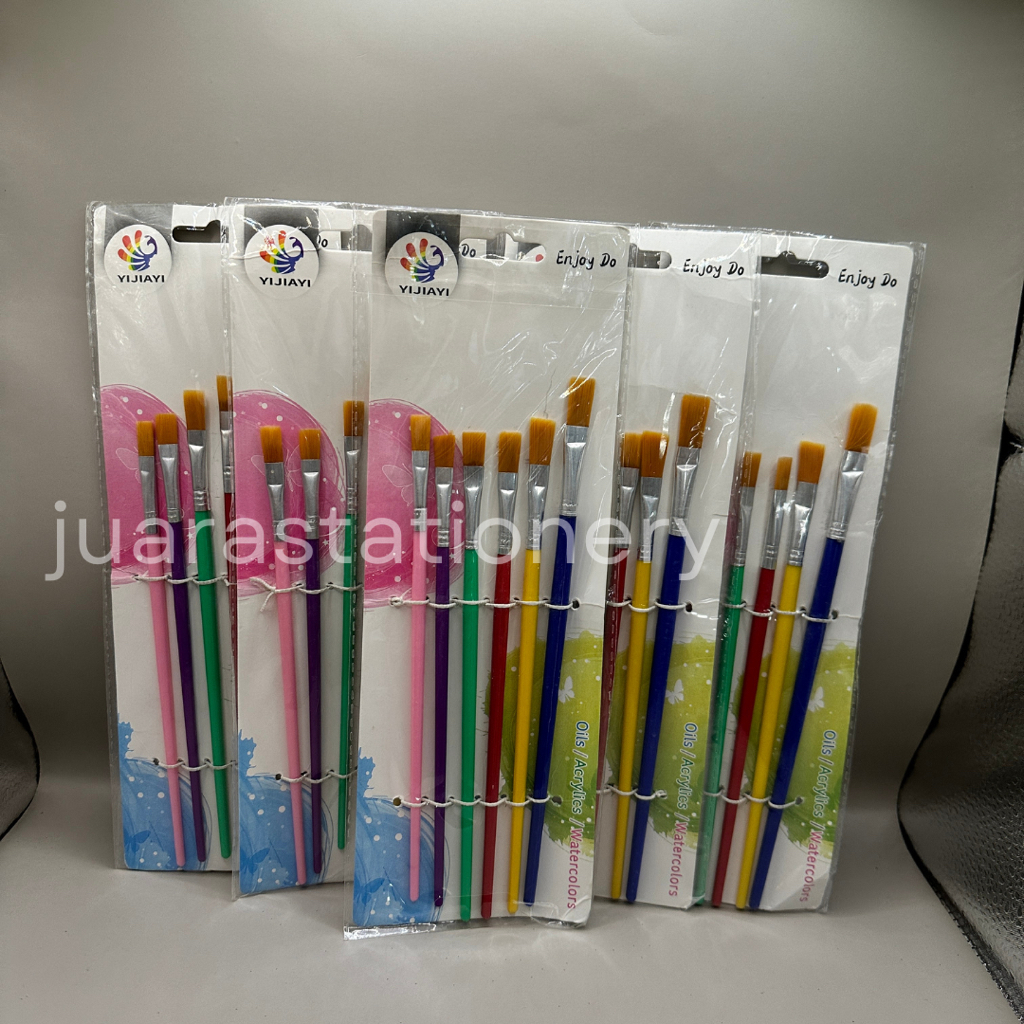 

Set Kuas Ujung Tumpul Walito 251-6B (405) / Kuas Cat Air Menggambar Melukis