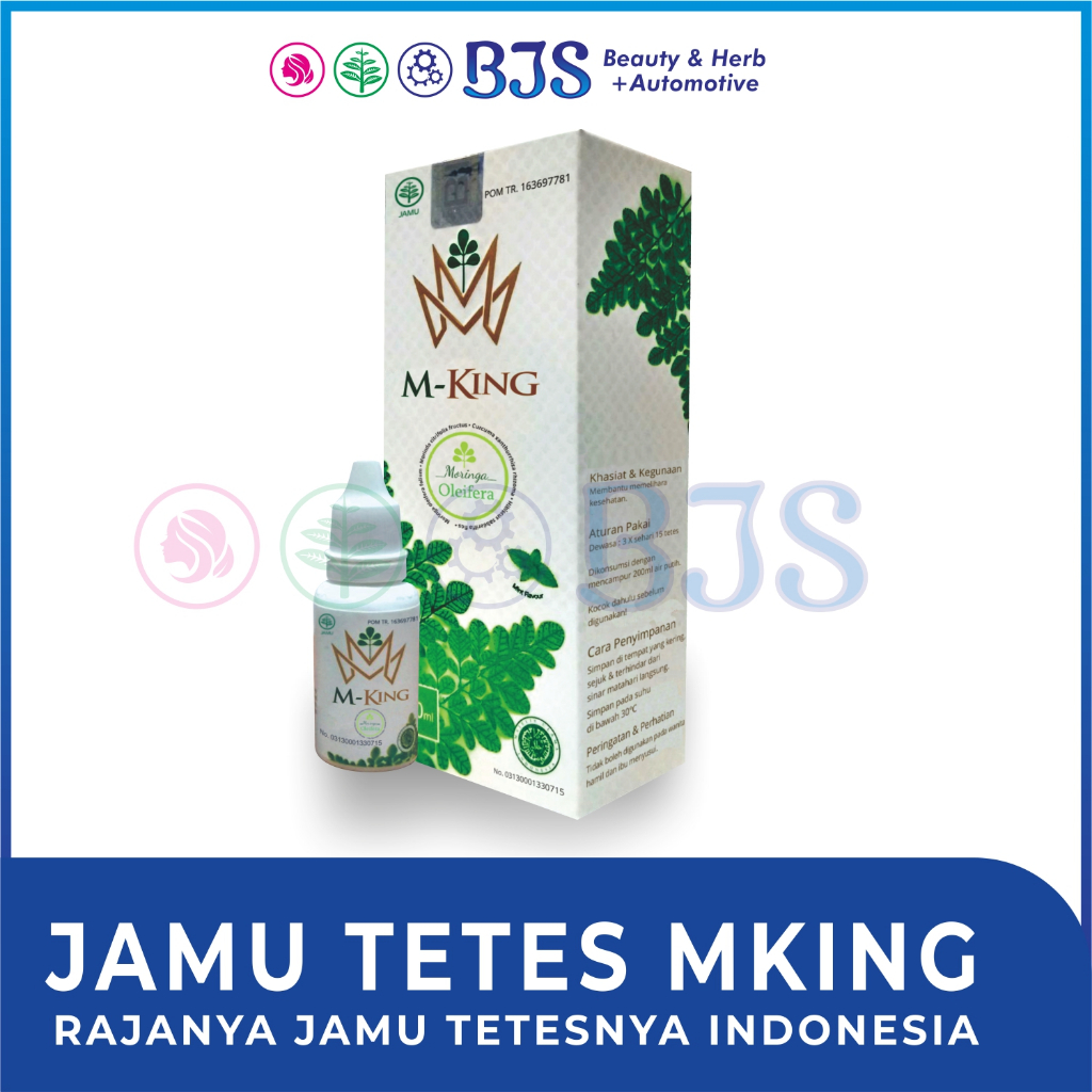 Mking - Moringa King - Jamu Herbal Multivitamin - Cegah Virus - M-KING
