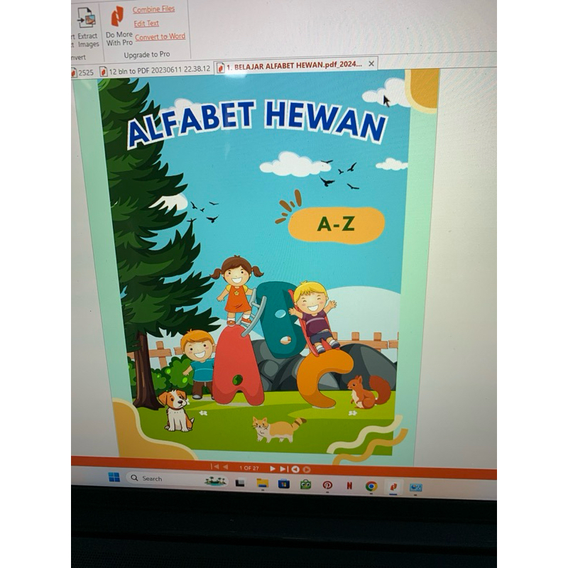 

LATIHAN SOAL TK / PAUD BELAJAR ALFABET HEWAN 27 LEMBAR