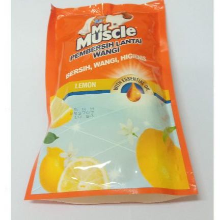 Mr Muscle Pembersih Lantai Wangi Lemon 720ml Pouch