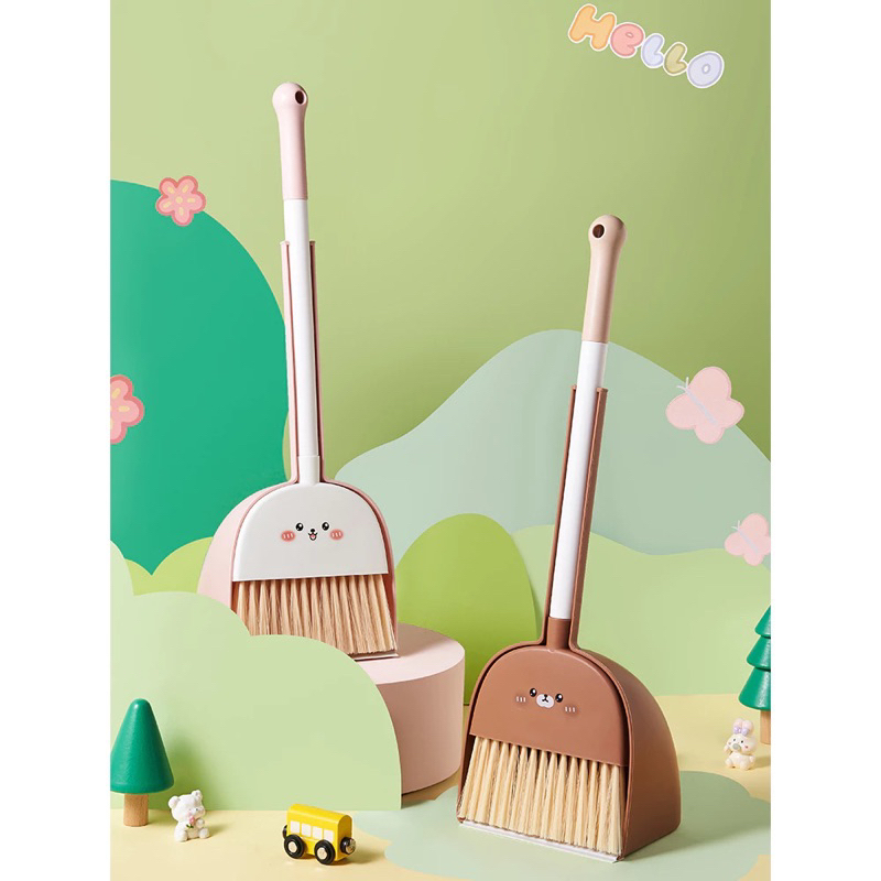 set sapu pengki mini | alat pembersih lantai duck