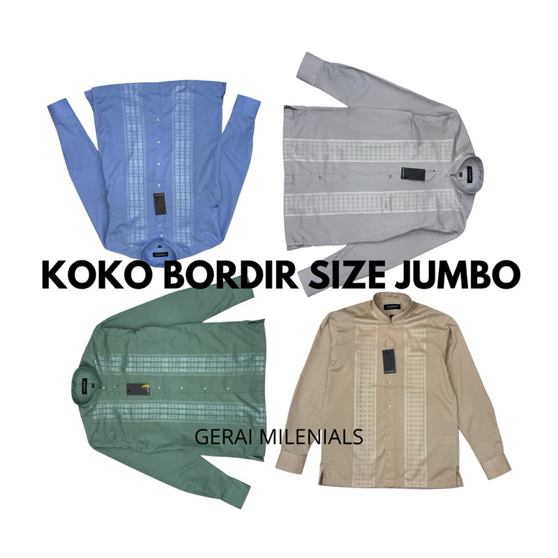 ALISAN Baju KOKO ALISAN Lengan Panjang JUMBO / BIG SIZE