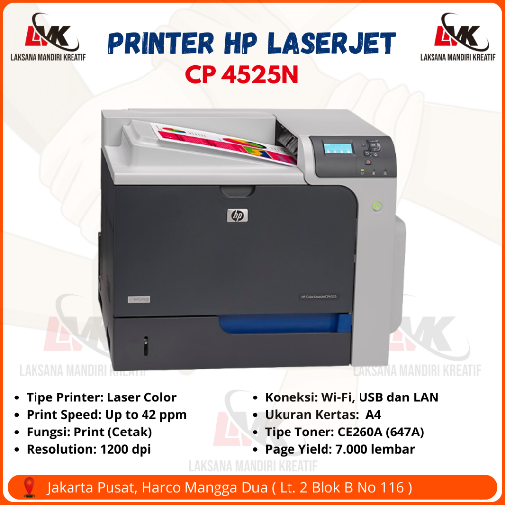 Printer Warna HP Laser jet CP 4525n