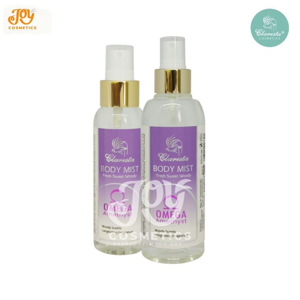 Claresta Body Mist Omega Amethyst Fragrance Spray Tahan Lama Unisex