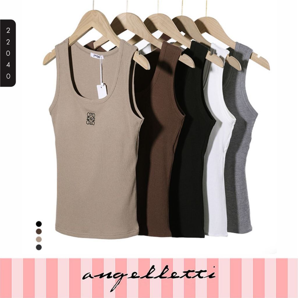 Atasan Wanita Loewe TankTop With Breast Pads All Size CS