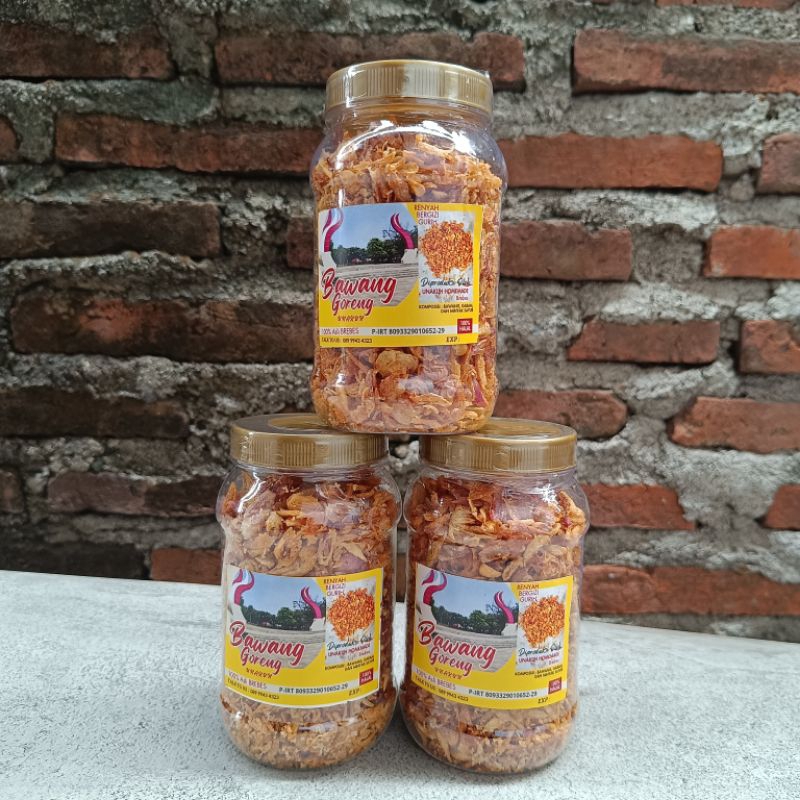 

Bawang Goreng 3 Toples Bawang Goreng Asli Tampa Campuran