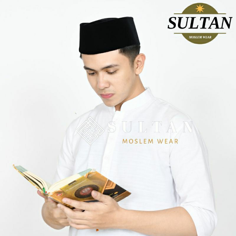 Peci Hitam Songkok Nasional Hitam polos halus Anak Sampai Dewasa Songkok nasional Sultan hitam polos