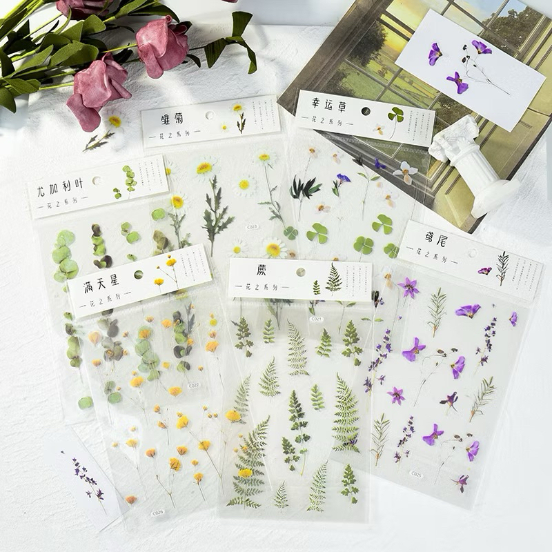 

ATK Stiker Bunga Flower Sticker Decor Planner DIY Scrapbook Stiker Bunga Dekor