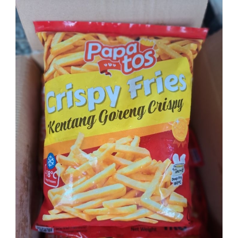 

FRENCH FRIES KENTANG FROZEN PAPATOS // CRINKLE CUT FRIES UKURAN 1KG