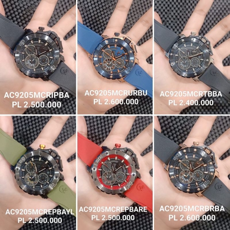 AC9205 rubber  // Jam Tangan Pria Alexandre Christie AC 9205MC Seri Collection // ac 9205 / ac 9205 