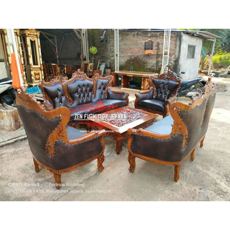 kursi sofa Romawi Jepara/kursi tamu jati romawi
